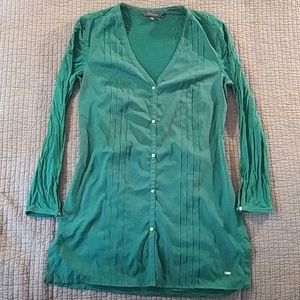 Tommy Hilfiger V-Neck Tunic Blouse